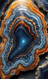 banded agate slice