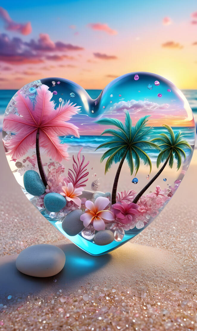 Beach ⛱️ heart ❤️