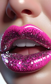 Glitter lips