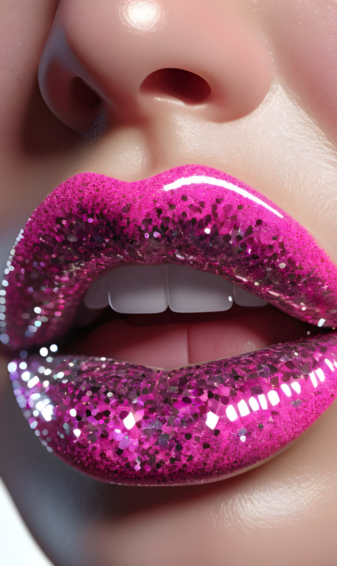 Glitter lips