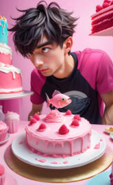 Baker in pink ver2-t-*