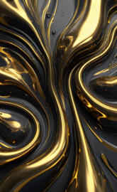 Black and gold abstract