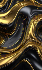 Gold and black abstract