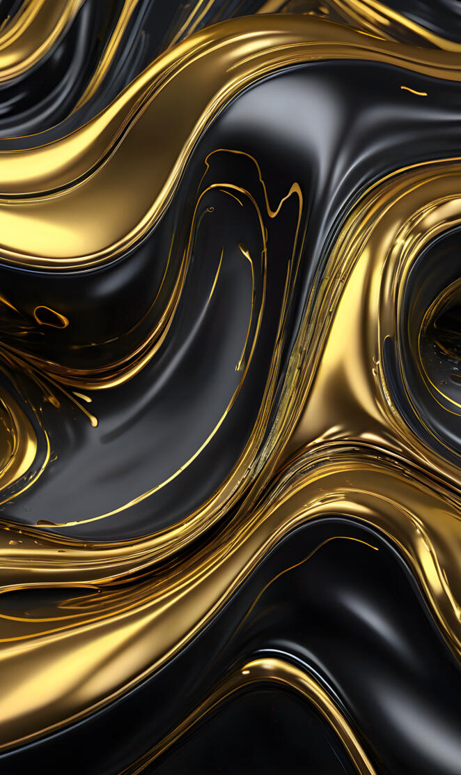 Gold and black abstract