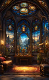 gorgeous stained glass windows gothic beauty and the beast