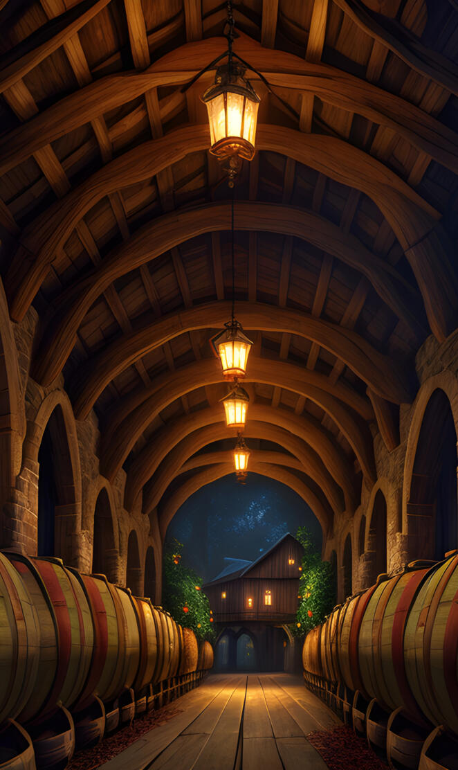 a room with a ceiling of wood and a large arched ceiling