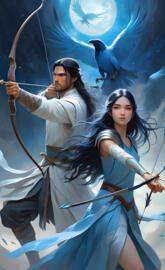 a man and woman in white greece