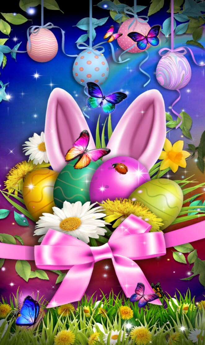 Colorful Easter Bow