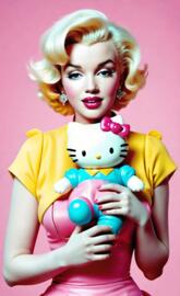 marilyn x hello kitty