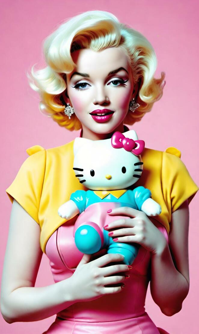marilyn x hello kitty