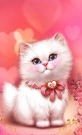 Cute Pink Cat