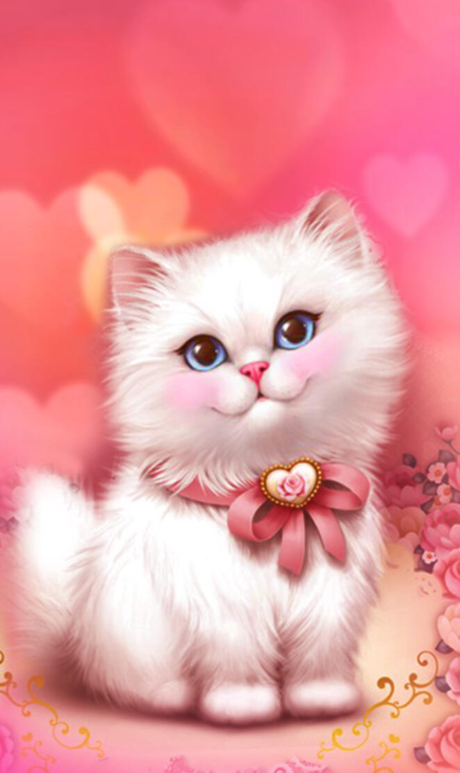 Cute Pink Cat