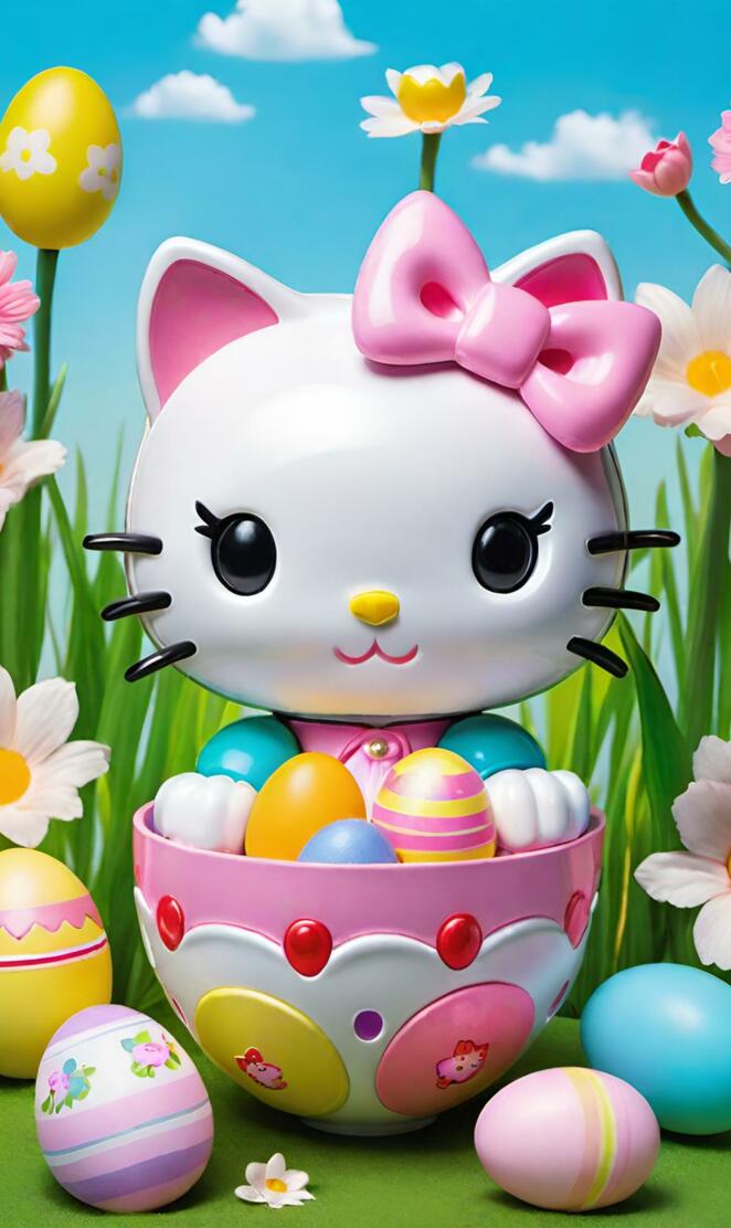 easter hello kitty