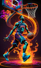 a person playing basketball