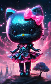 a purple alien character