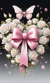 bow💜 ,heart wallpaper