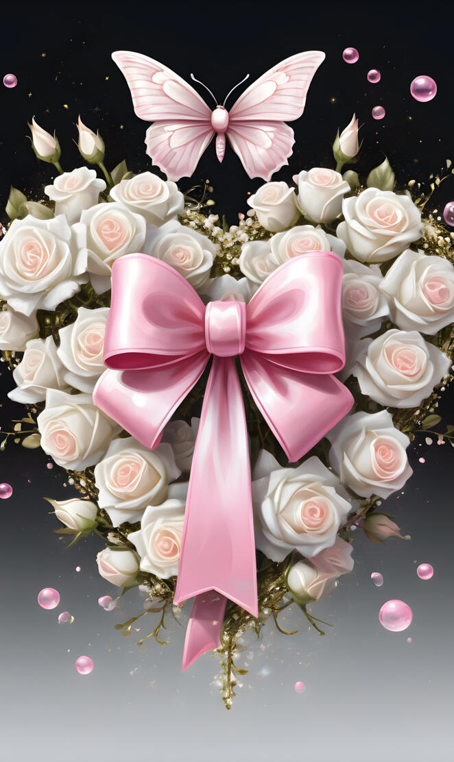 bow💜 ,heart wallpaper