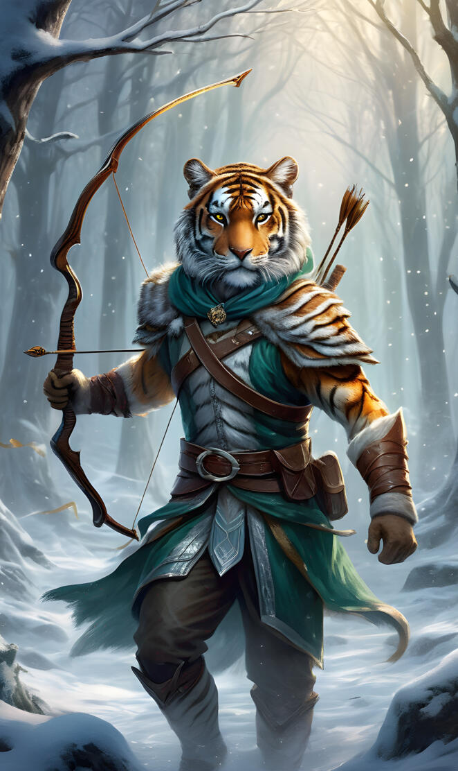 Rakasta winter guard archer