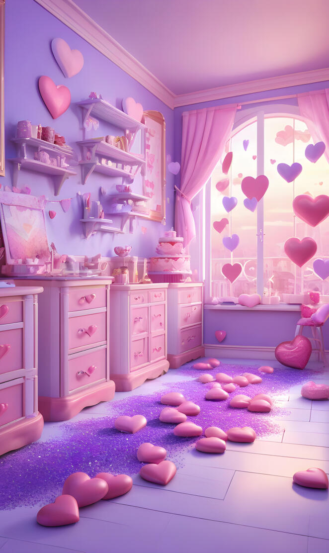 cute kawaii pink kawaii pastel room
