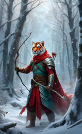 rakasta winter guard red archer