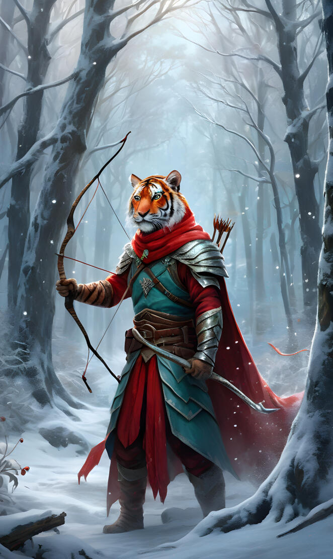 rakasta winter guard red archer