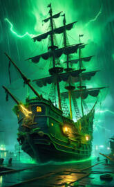 a large ship with a large bow