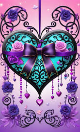 Heart💜 and Bow 🎀