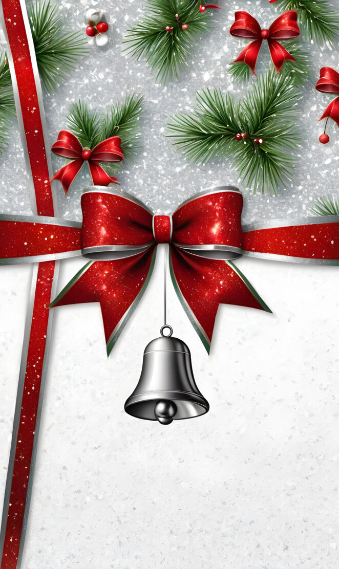 Christmas bow background wall paper