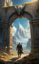 medieval Archer bow and arrow