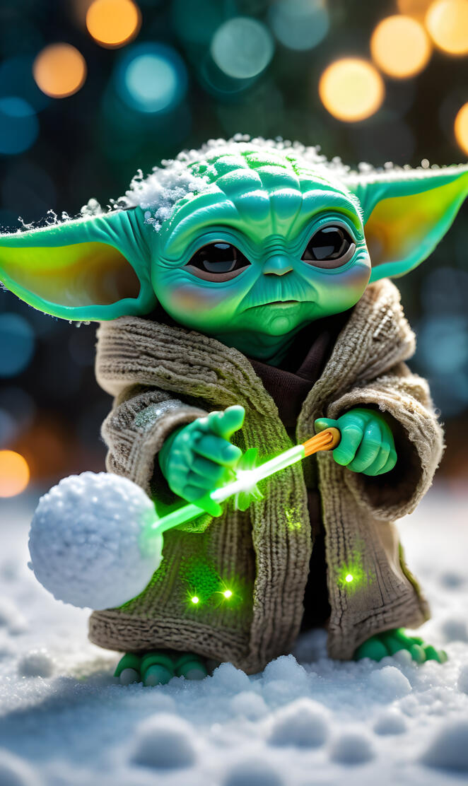 a green toy with a green bow