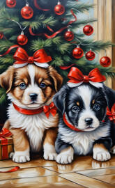 Christmas Puppies 4