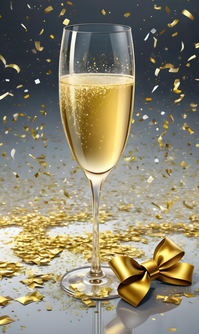 holydays glass of champagne