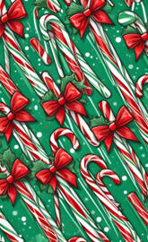 candy cane background pattern Christmas Yule bows