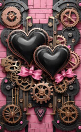 a large metal object with wheels