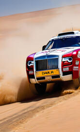 Carro auto rolls royce off road