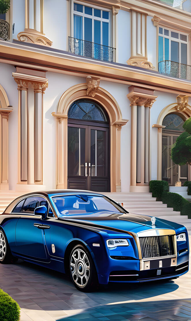 A Rolls Royce in a billionaires villa 💸