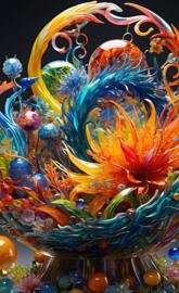 Swirling Glass Art