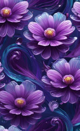 group of purple flowers background pattern