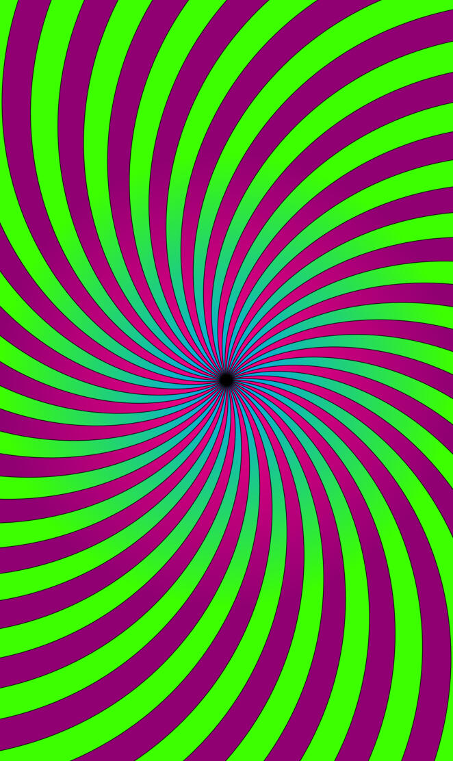 Green and Pink Swirl