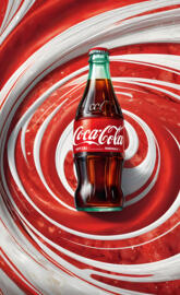 Coca-Cola marble swirl