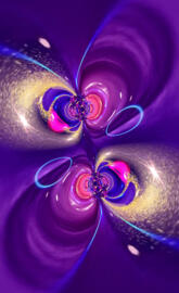 Purple Gold Abstract