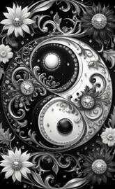 a black and white design