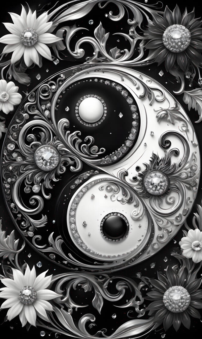 a black and white design