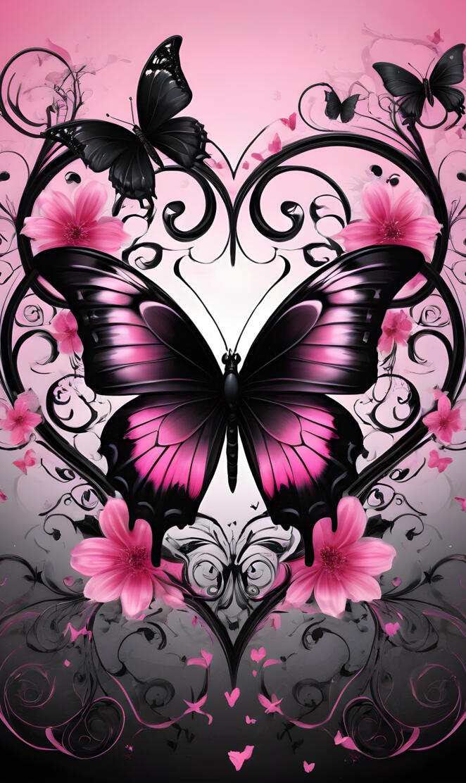 Stained Japanese scrollwork etched GlassButterflies 🦋 Hearts ❤️ Flowe