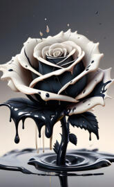 black, white, vanilla