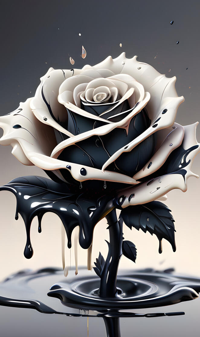 black, white, vanilla