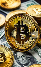 Bitcoins and dollars