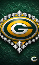 Packers logo and diamonds