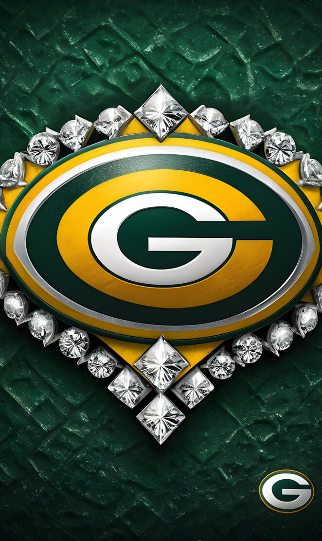 Packers logo and diamonds