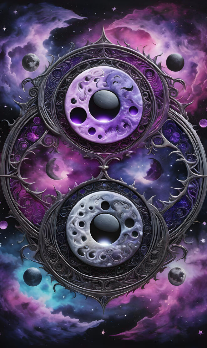 a purple and black galaxy